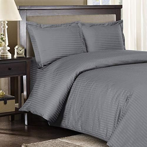 100% Supima Cotton Duvet Cover Set, 5 Pieces 500-TC Luxury Soft