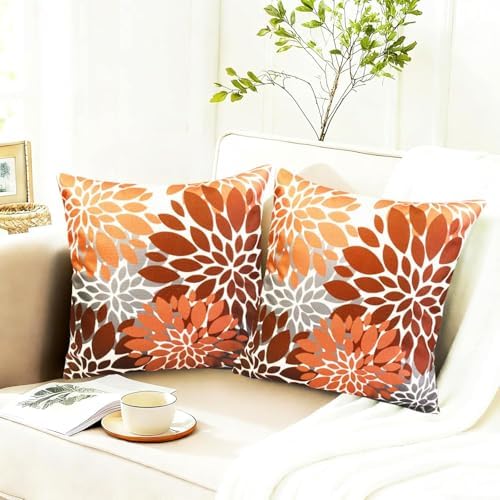Decorative Throw Pillow Covers Set of 2 Brown Coffee pillow covers