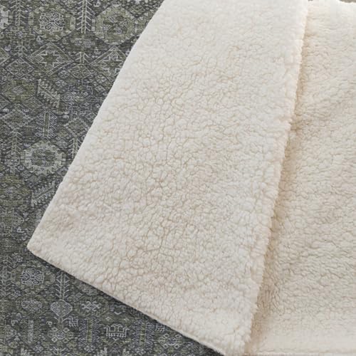 Addison Rugs ASB574 Taupe 50" x 70" Oversized Sherpa Throw Blanket