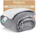 Bedsure GentleSoft Sherpa Fleece Twin Blanket for Couch, Non-Heated