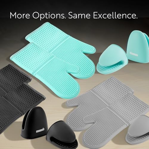 Restaurantware 2-Piece Oven Mitt Gloves Set 1 Case of 4.33 x 3.5 Inch