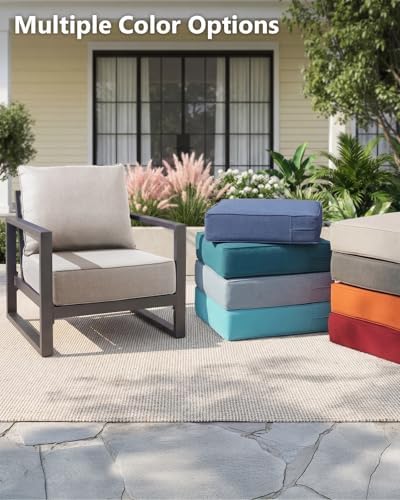 6" Thick Outdoor Cushion, 22"*24"*6" Patio Furniture Cushions with