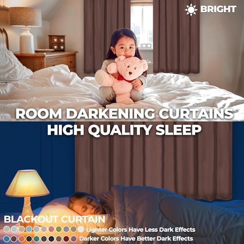 Classic Blackout Curtains, Rod Pocket, Room Darkening, Bedroom