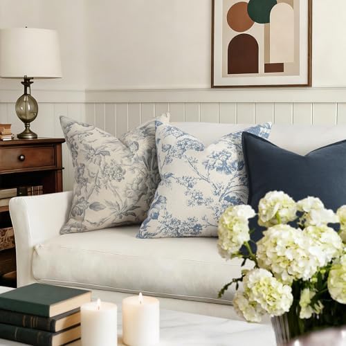 Buenohuas Farmhouse Decorative Pillow Covers 22x22 Set of 2, Vintage