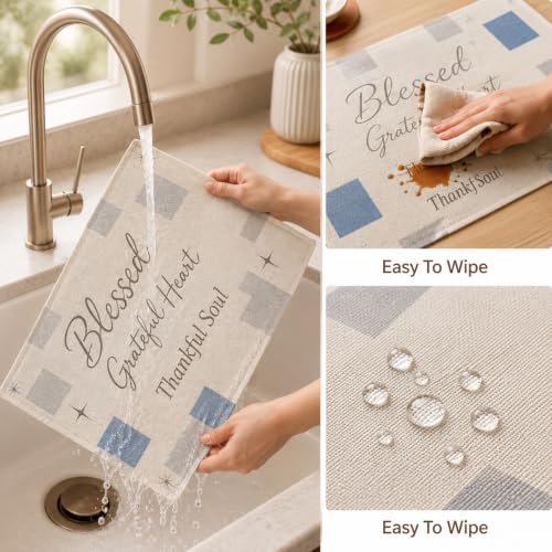Placemats Set of 12 Linen Table Mats Washable Cloth Place Mats