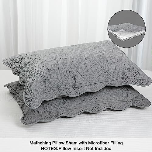 BOSOWOS Pillow Shams Queen Size Set of 2, Ultra Soft Breathable