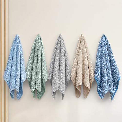 Lucky Brand Luxurious Boucle 6 Piece Bath Towel Set - (2) Bath Towels