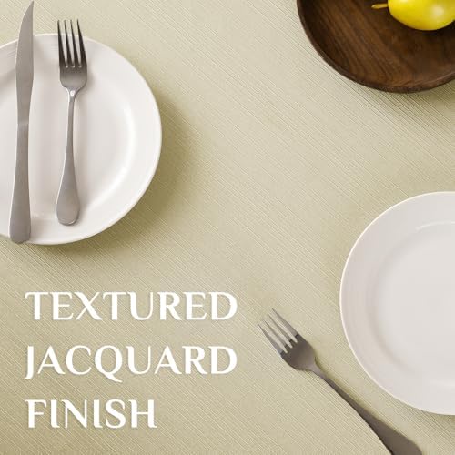 Softalker Jacquard Rectangle Tablecloth - Geometric Line Damask Table