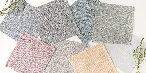 DII Recycled Cotton Kitchen Collection Absorbent Tonal Waffle, Leather