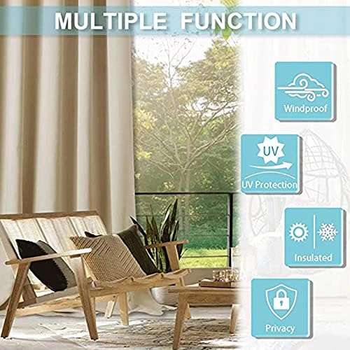 Blackout Curtains for Living Room 72 Inch Length 1 Panel Grommet Gray