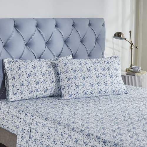 Modern Threads 4-Piece 100% Cotton Flannel Sheet Set – Soft and