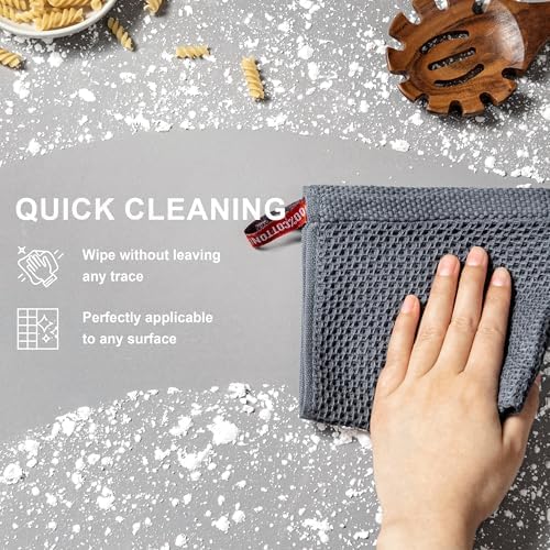 joybest Cotton Kitchen Dish Cloths, 8-Pack Waffle Weave Ultra Soft