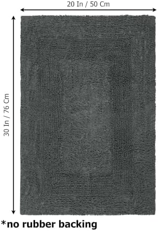 COTTON CRAFT Bath Rugs - 2 Pack Large 20x30 Soft Plush Bath Mats