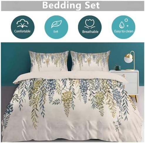 Simple Plants Breathable Duvet Cover - Vines and Leaves Soft