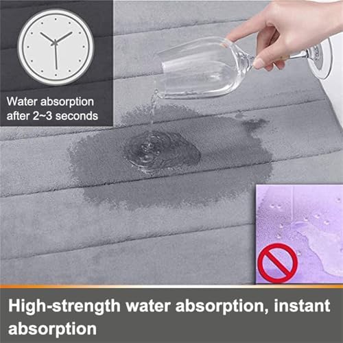 Bathroom Rugs Sets 2 Piece Thick Bath Rug Carpet Memory Foam Bath Mat