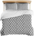 3 Pieces Bedding Set Queen Size, Flower Petal Soft Duvet Covers Set