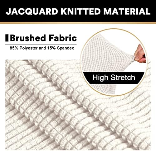 PrinceDeco Stretch Sofa Cover Slipcover Couch Covers for 3 Cushion