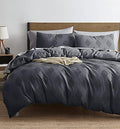 Nestl Boho Bedding Queen Tufted Duvet Cover Set with Quilted Down