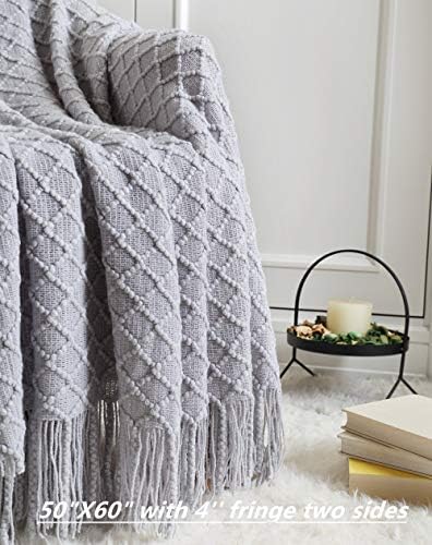 CREVENT Rustic Farmhouse Couch Sofa Throw Blanket for Bedroom Living