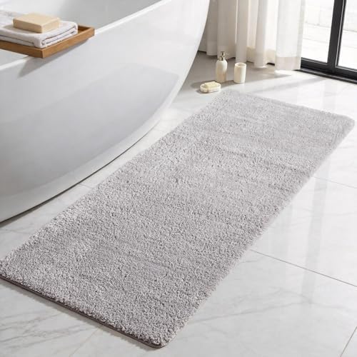TYUU Bathroom Runner Rug, Ultra Soft Long Bath Mat Machine Washable