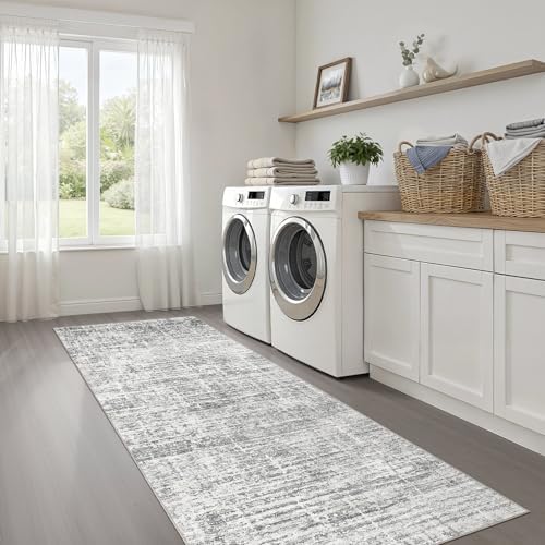 LOONGRUG Runner Rug 2x6 Machine Washable Non-Slip Kitchen Neutral Rug