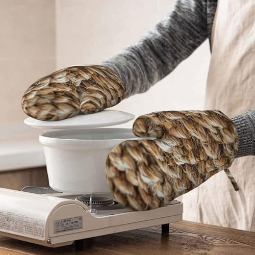 Silicone Oven Mitts Pair Heat Resistant Barbecue Gloves Non-Slip Grip