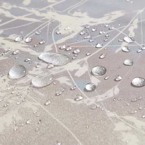 Shower Curtain 72x72 Inch, Polyester Fabric | Waterproof Botanical