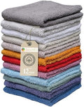 Extra Soft Wash Cloths, 13"x13" Wash Rags, Washcloths 12 Pack