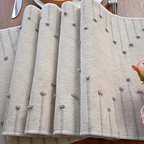 Boho Table Runner with Tassel for Kitchen Dining 72 Inch Long Rustic
