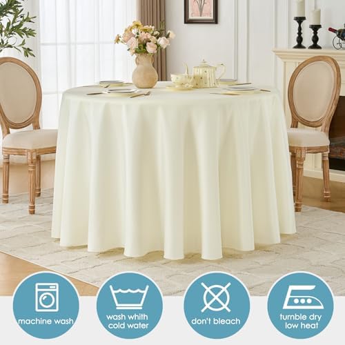 VidaFete Classic Series 10 Pack 90inch Polyester Round Table Cloth