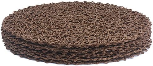 wellhouse Round Paper Fiber Woven Place Mats Decorative Placemat