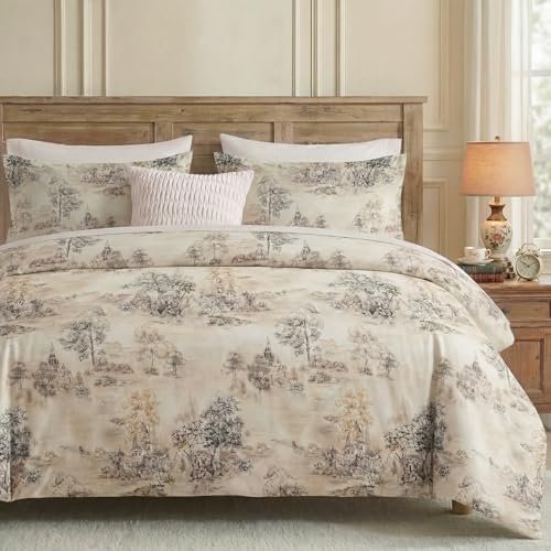 Bedding_Dreamer King Duvet Cover Set, 3-Piece 100% Cotton Twill
