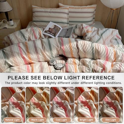 VClife Washed Cotton Duvet Cover Sets Twin XL
