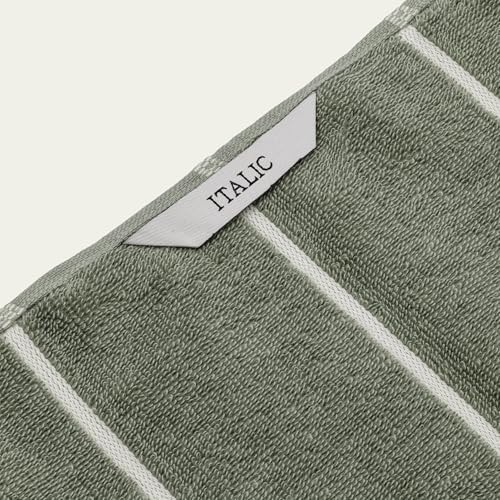 Italic Deia Luxury 600 GSM 6 Piece Towel Set – 2 Bath Towels, 2 Hand