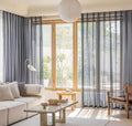 Beydodo Curtains Living Room 63 Inch Length, Window Curtains Semi