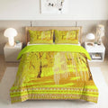 King Duvet Cover Set Autumn Scenery Forest Trees Printed Duvet Cover