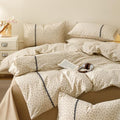 Floral Twin XL Duvet Cover Washed Cotton Cream Twin XL Comforter Cover
