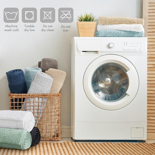 Madison Park Splendor Reversible 100% Cotton Bath Runner, 24 x 60