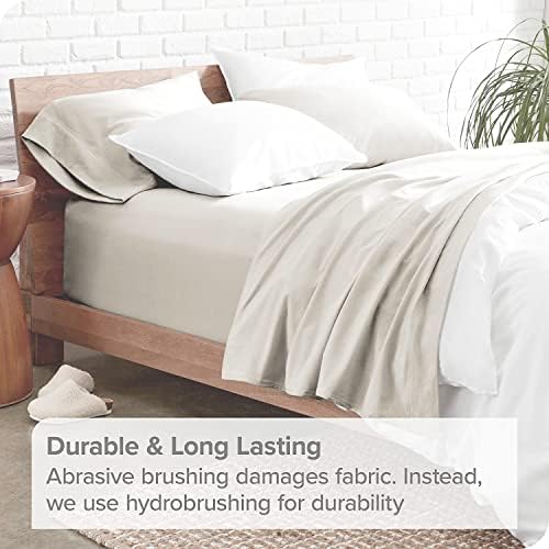 Microfiber 4pcs Sheet Set 1 Flat Sheet, 1 Fitted Sheet with 18 Inch