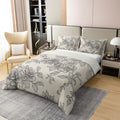 Feelyou Vintage Floral Pattern Duvet Cover 100% Cotton Queen Size Boys