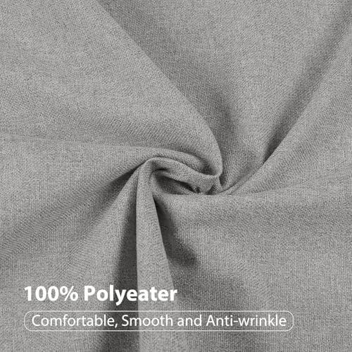 Drapifytex Light Grey Coated Thermal Insulated Drapes Pinch Pleated