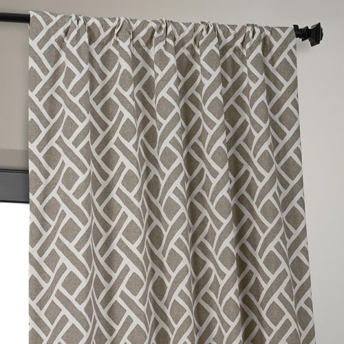 HPD Half Price Drapes Modern Geometric Printed Curtains 96 Inches Long
