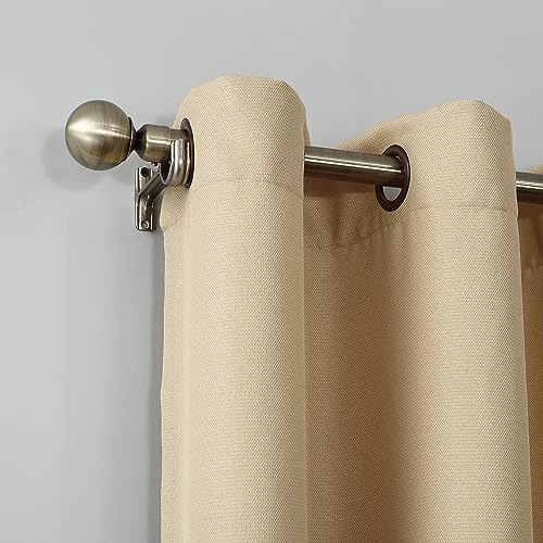 No. 918 Montego 2-Pack Casual Textured Semi-Sheer Grommet Curtain