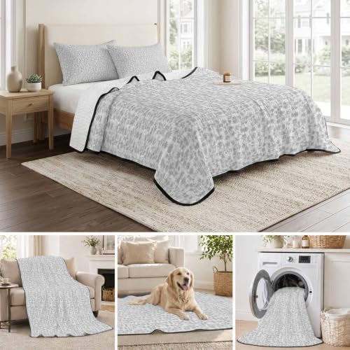 Vintage Gray King Size Down Alternative Comforter, Lightweight