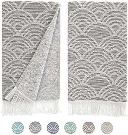 sea me at home Kitchen Towels Decorative Set of 2, Turkish Hand Towels