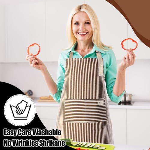 Janmercy 24 Pcs Aprons for Women Men