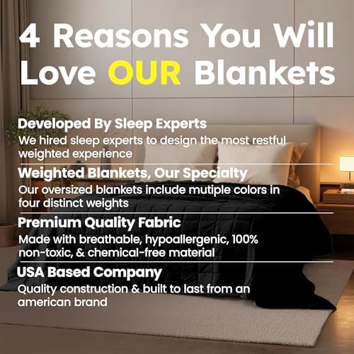 HomeSmart Queen Size Weighted Blanket 20 lbs - Ultra Soft All Season