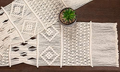 Macrame Table Runner, Boho Table Runner 86 x 13 inches, Perfect for