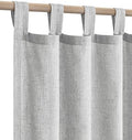 Light Grey Curtains 63 Inch Length for Bedroom 2 Panels Set Tab Top