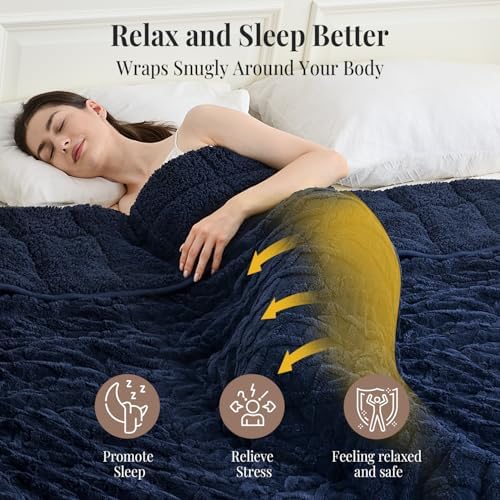 Topblan Weighted Blanket for Adults 20lbs, 60 x 80 Queen Size for Bed